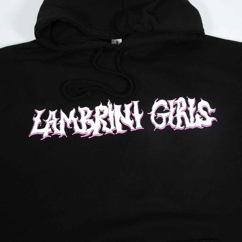 Flaming Logo Hoodie - Black