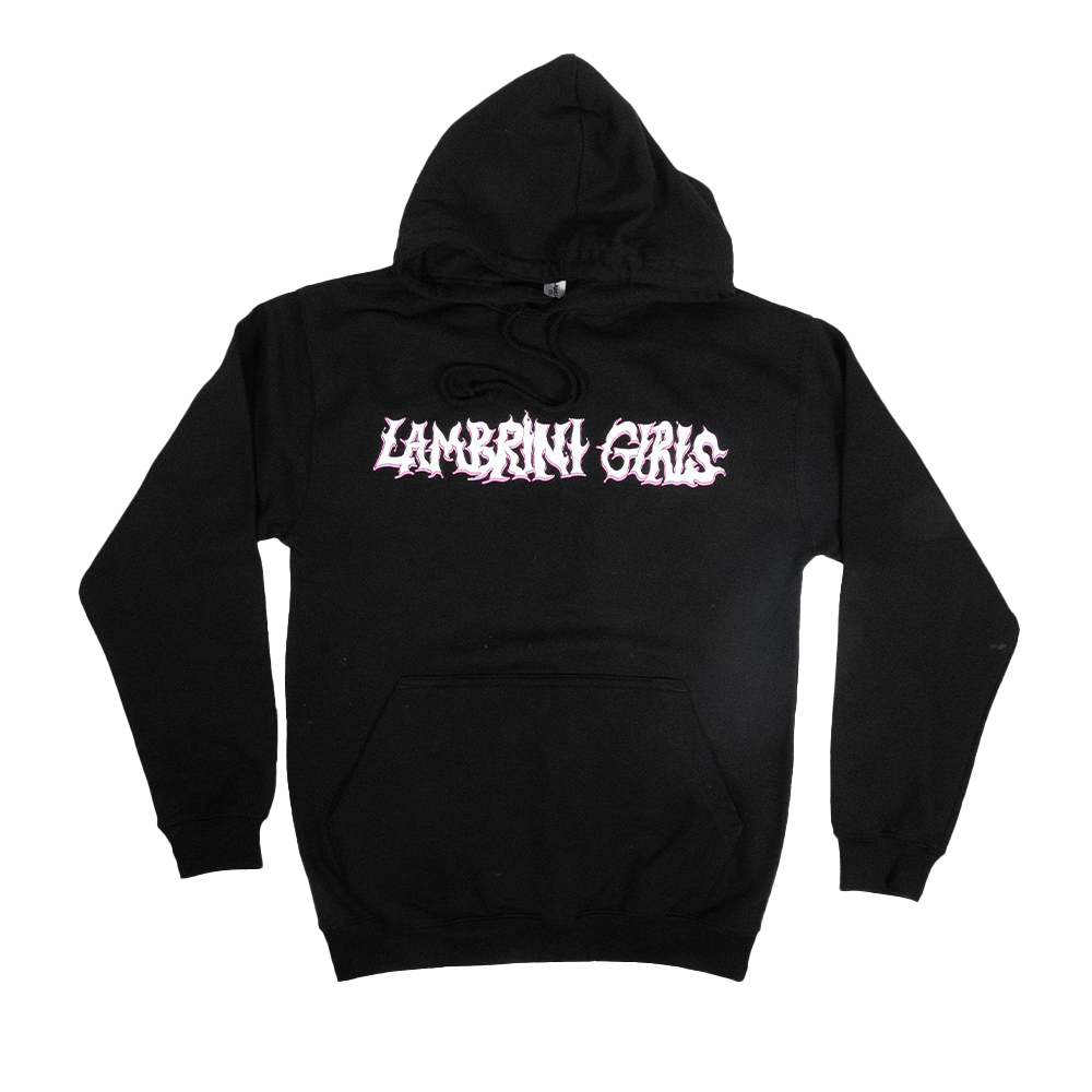 Flaming Logo Hoodie - Black