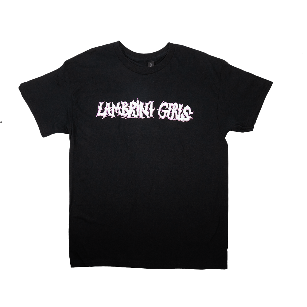 Flaming Logo Tee - Black