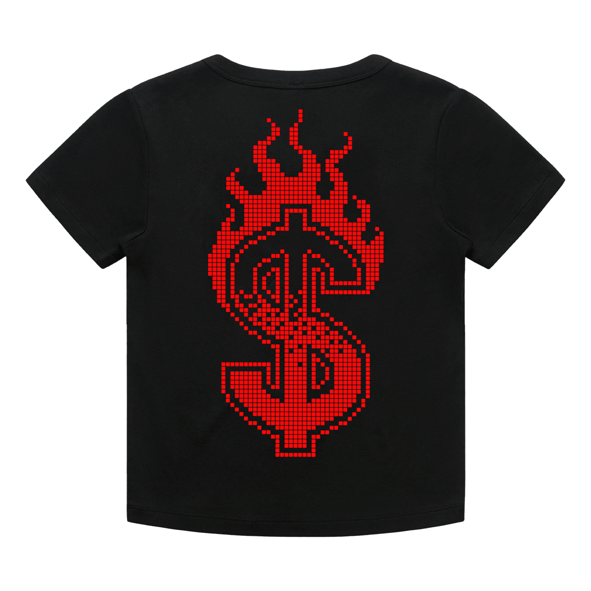No Refunds Baby Tee - Black