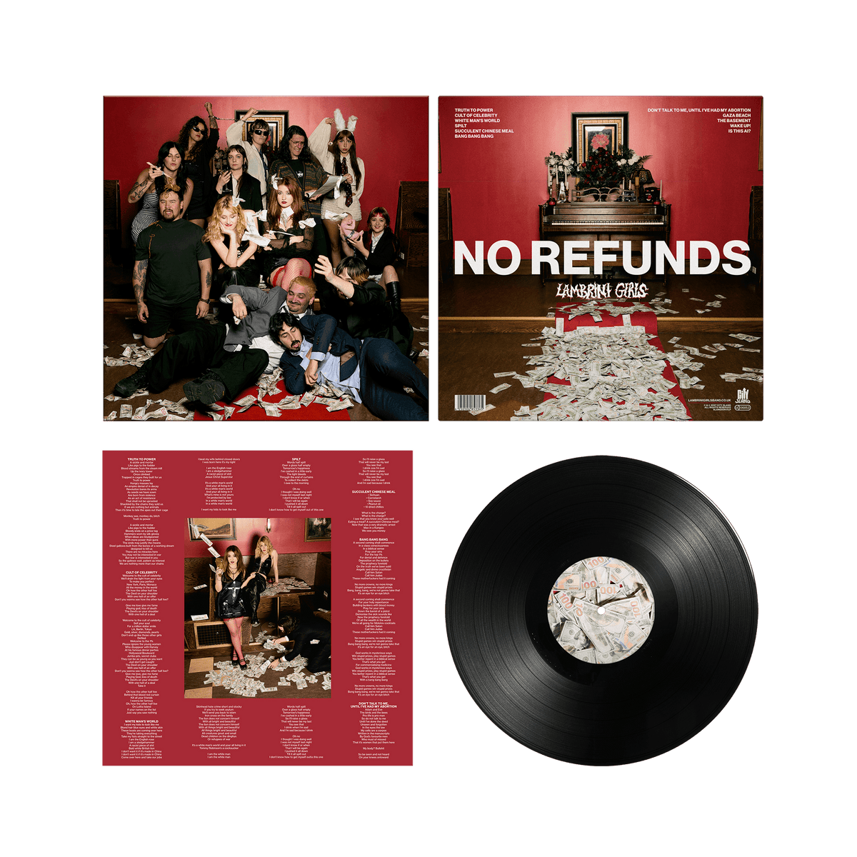 No Refunds LP - Balaclava Black